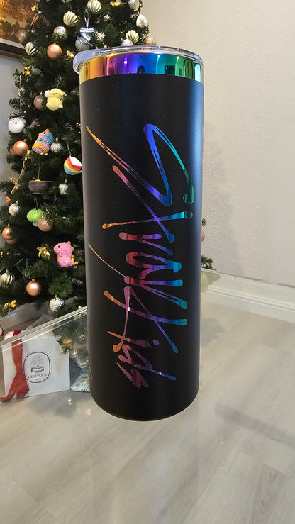 Custom Rainbow-Plated Tumblers